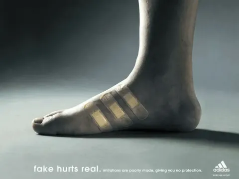 Adidas — Fake Hurts Real