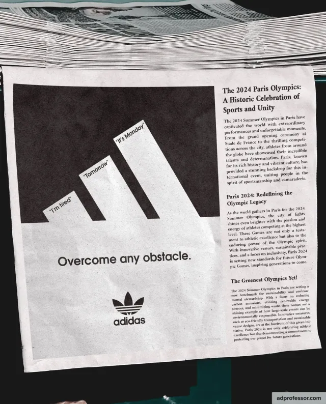 Adidas — Overcome any obstacle