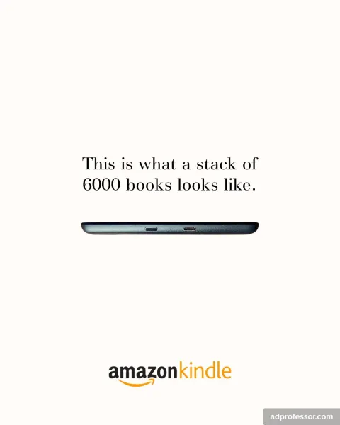 Amazon Kindle — This is what a stack of 6000 books looks like