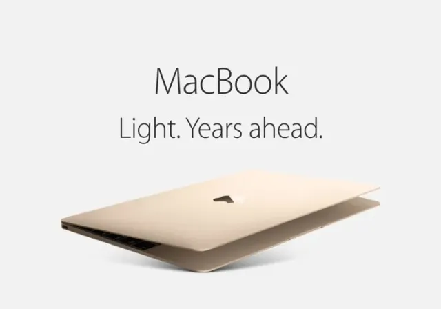 Apple — MacBook: Light. Years ahead.