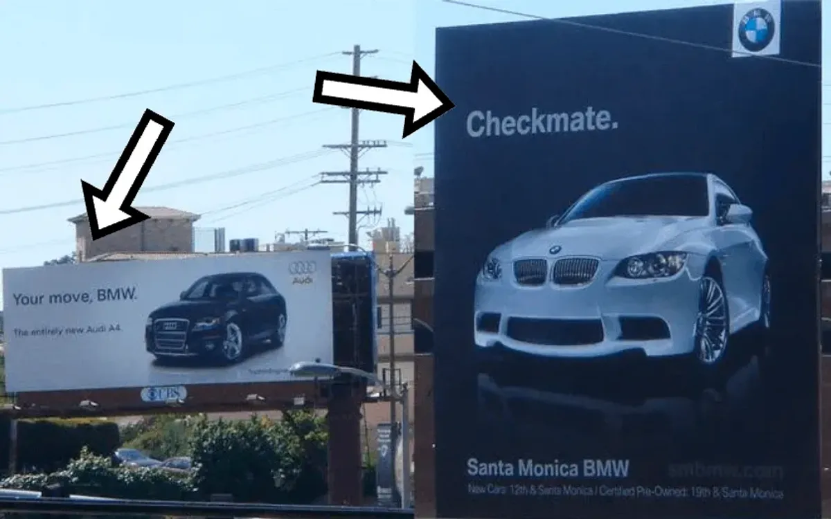 Audi vs. BMW — Your move / Checkmate