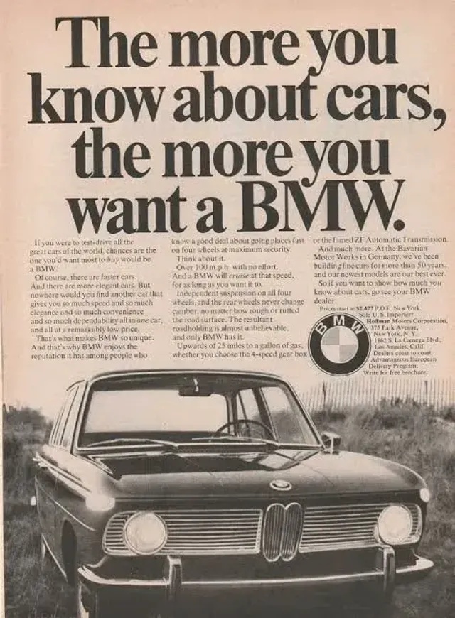 BMW — The More You Know About Cars, the More You Want a BMW