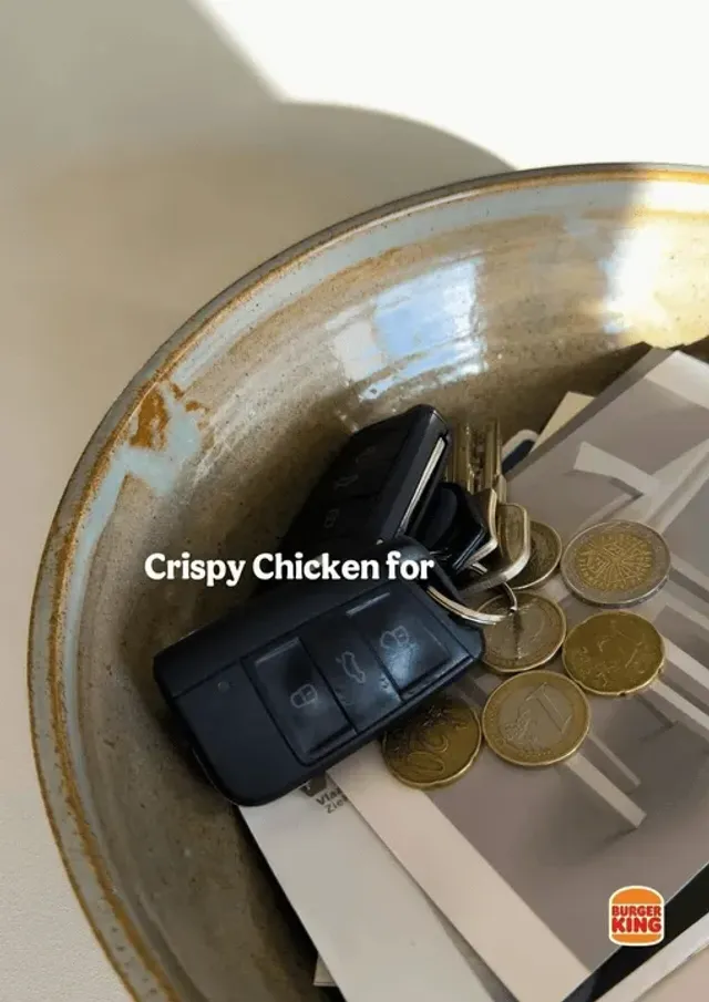 Burger King — Crispy Chicken for (drobné u klíčů)