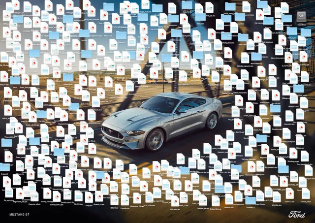 Ford Mustang — Tapeta pohřbená pod soubory