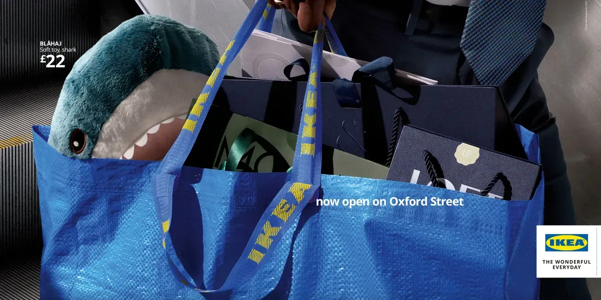 IKEA — FRAKTA plná luxusu: Now Open on Oxford Street