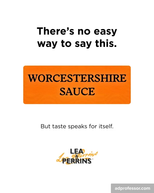 Lea & Perrins — There's No Easy Way to Say This