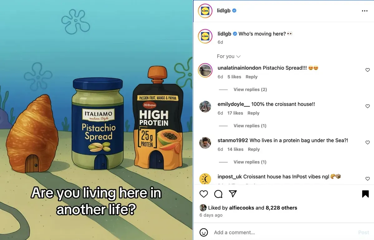 Lidl — SpongeBob domečky z produktů