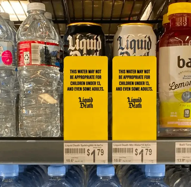 Liquid Death — Voda nevhodná pro děti