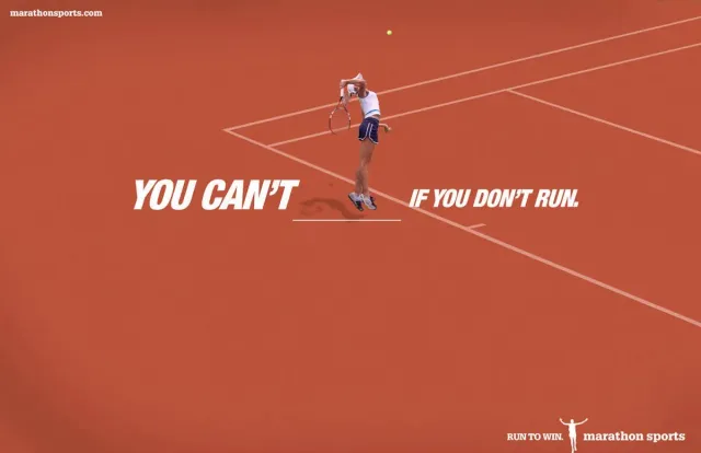Marathon Sports — You can't ___ if you don't run