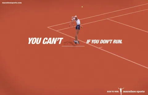 Marathon Sports — You can't ___ if you don't run