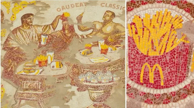 McDonald's — Římská mozaika s hranolkami