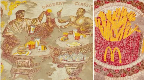 McDonald's — Římská mozaika s hranolkami