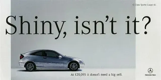 Mercedes-Benz — Shiny, isn't it?