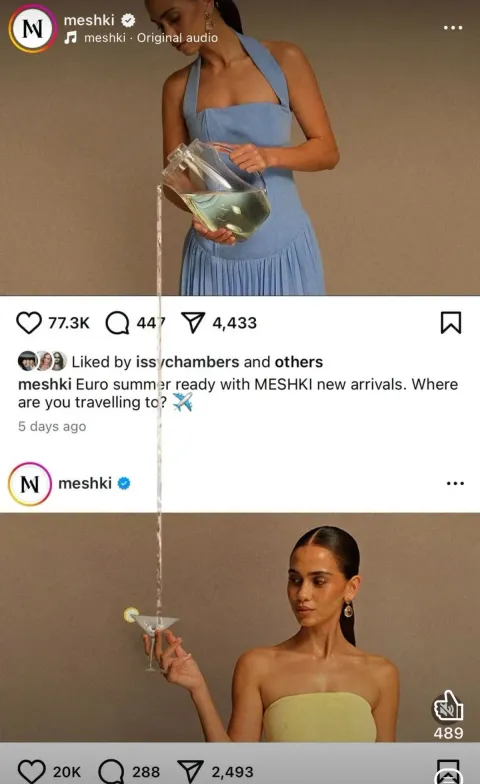 MESHKI — Drink přetéká mezi posty