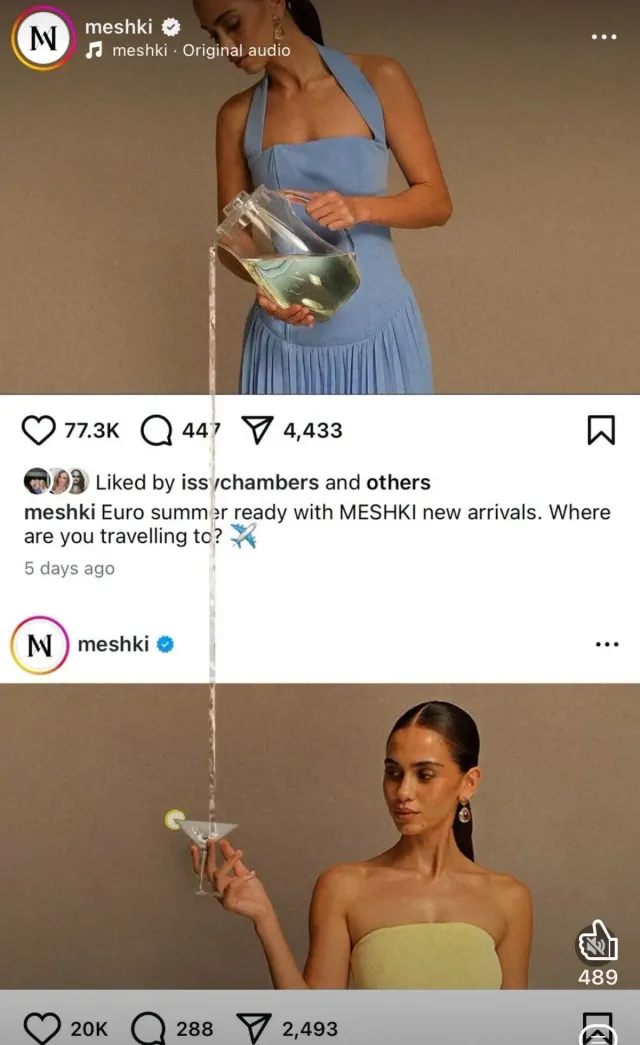MESHKI — Drink přetéká mezi posty
