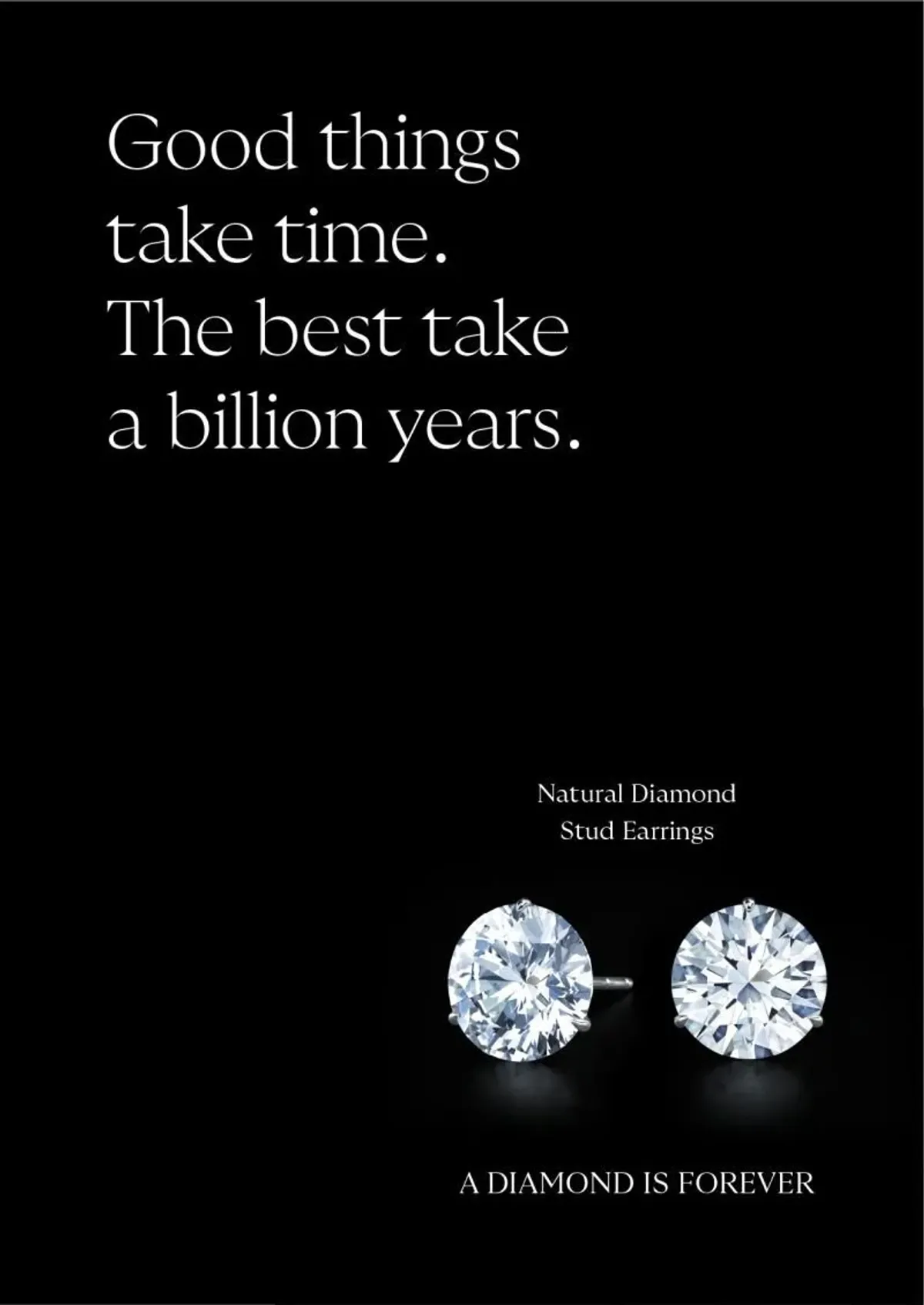 Natural Diamond — The best take a billion years