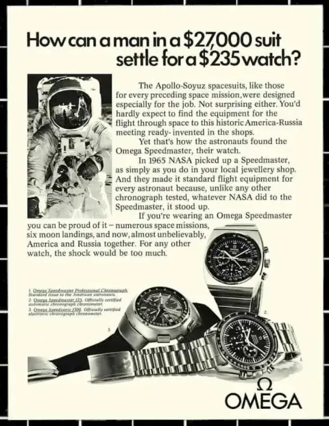 Omega — Oblek za 27 000 dolarů, hodinky za 235
