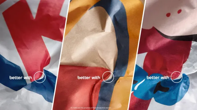 Pepsi — Better With Pepsi (logo skryté v obalech rivalů)