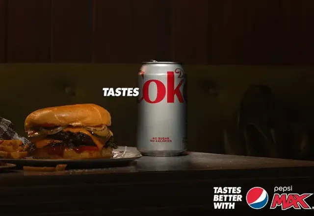 Pepsi Max — Tastes OK (logo rivala jako vlastní svědek)
