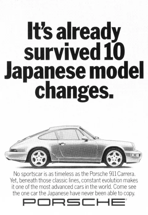 Porsche — It's Already Survived 10 Japanese Model Changes