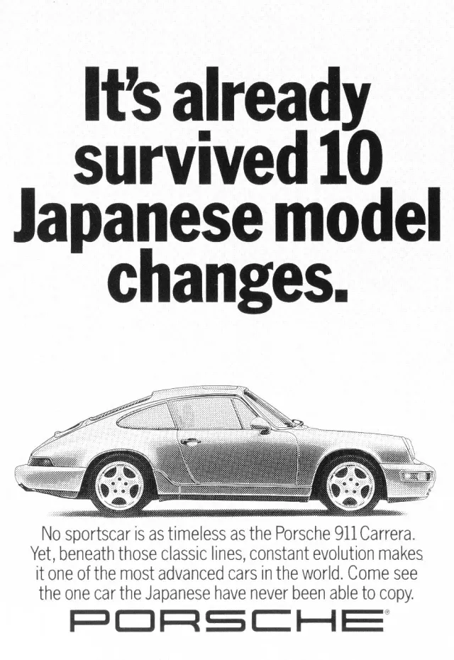 Porsche — It's Already Survived 10 Japanese Model Changes