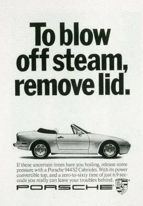 Porsche — To Blow Off Steam, Remove Lid