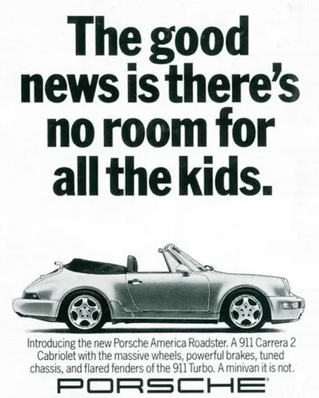 Porsche — No room for all the kids