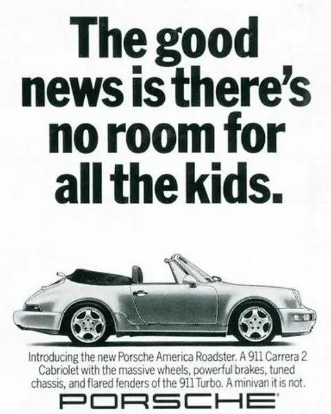 Porsche — No room for all the kids