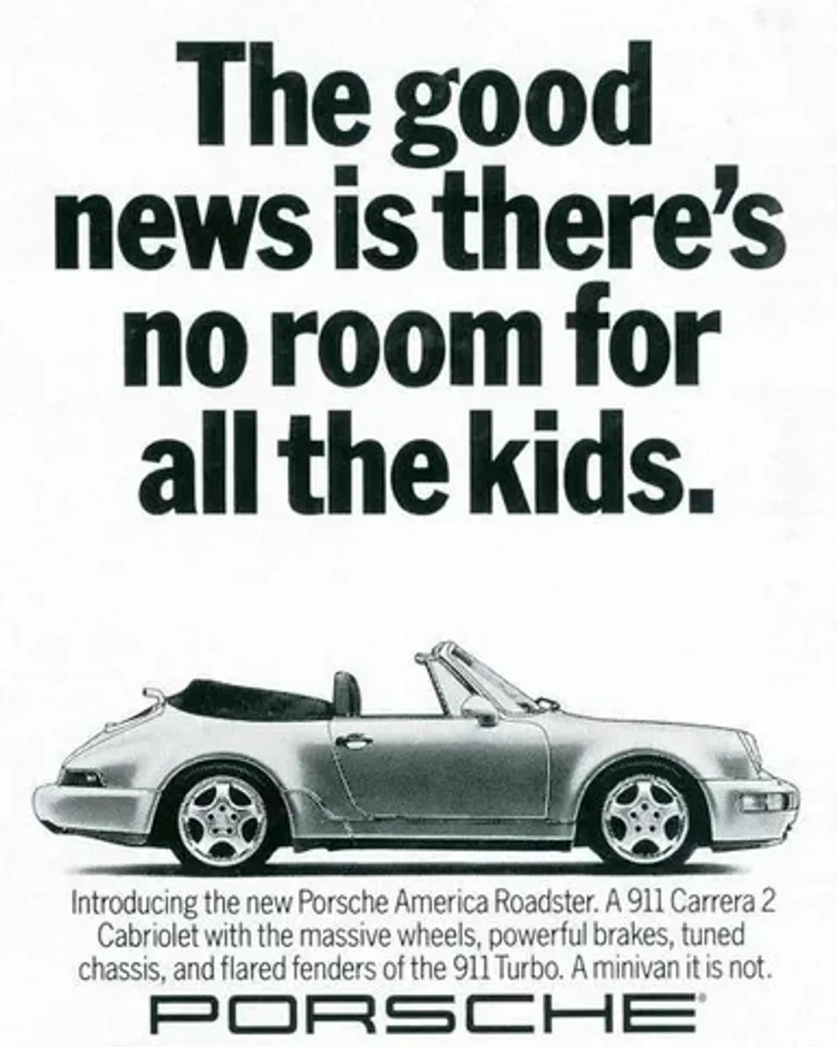 Porsche — No room for all the kids