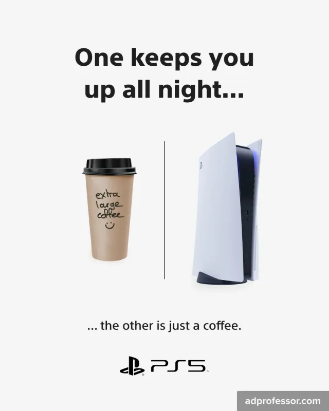 Sony PS5 — One keeps you up all night… the other is just a coffee