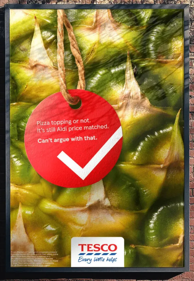 Tesco — Pizza Topping or Not, Still Aldi Price Matched