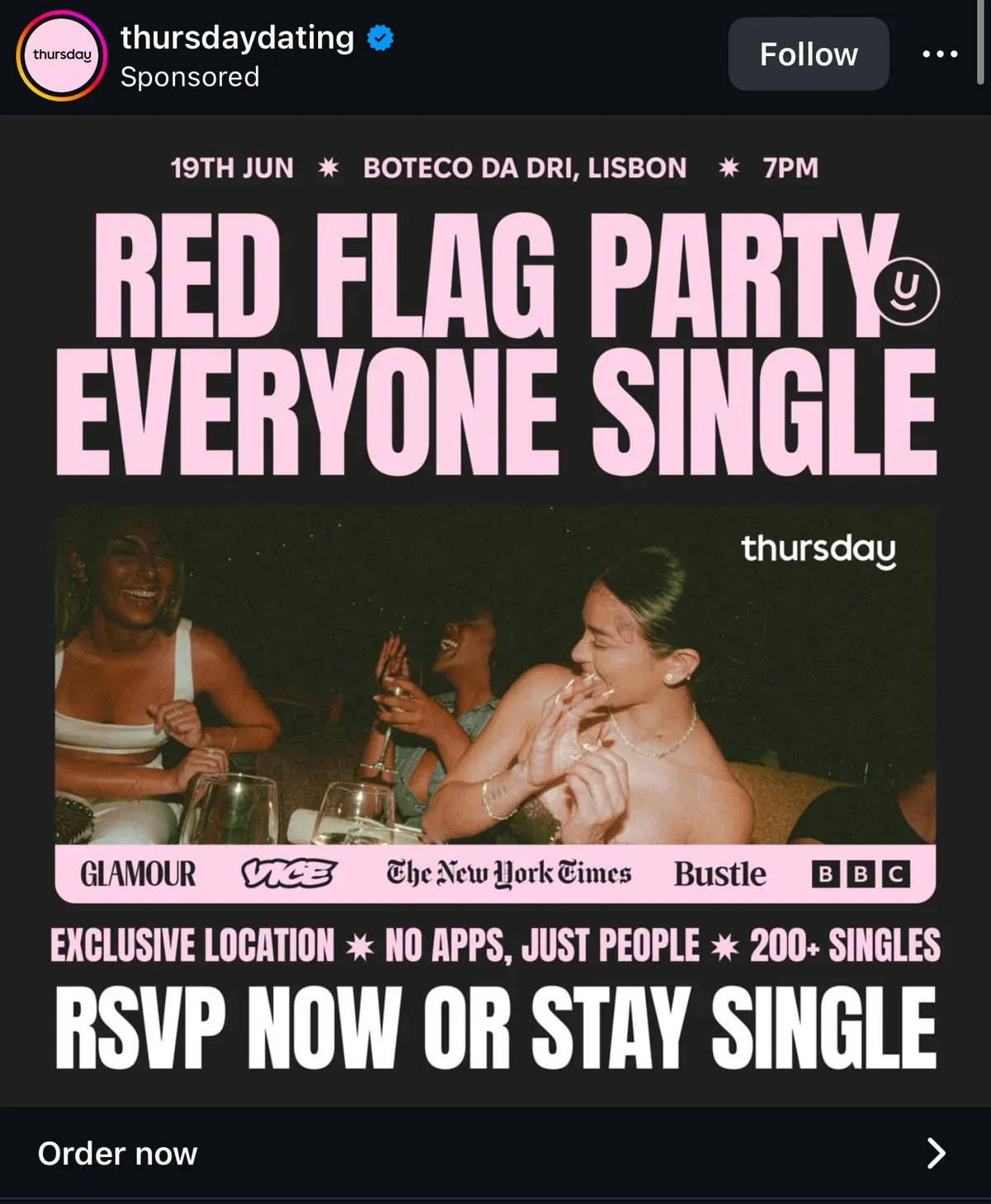 Thursday — Red Flag Party
