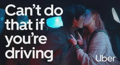 Uber — Can't do that if you're driving