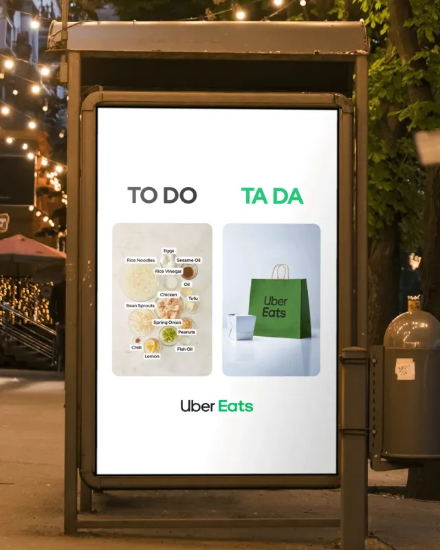 Uber Eats — TO DO → TA DA