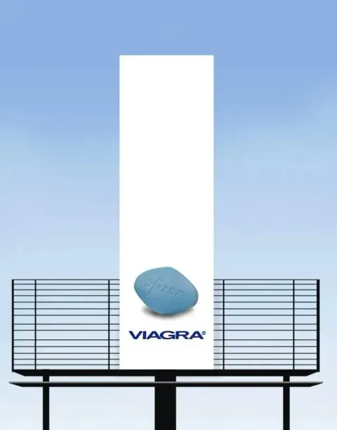 Viagra — Vztyčený billboard