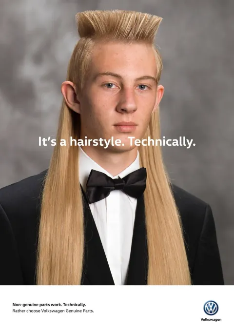Volkswagen — It's a hairstyle. Technically.